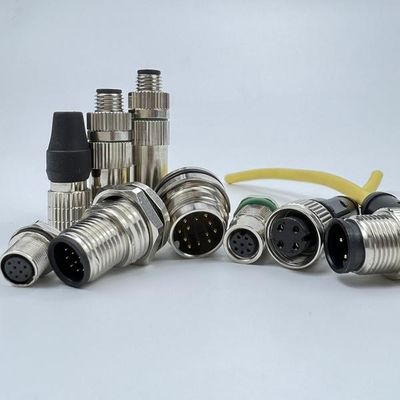 ভালো দাম Brass Chrome Plated Electrical 8mm M8 3 Pin Connector 2000Hz অনলাইন