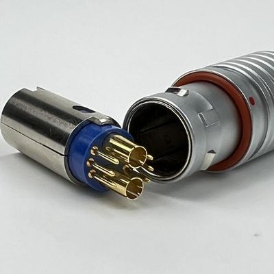 ভালো দাম Electrical 2 Coaxial Push Pull Cable Connectors 4 Pin For Military Communications অনলাইন