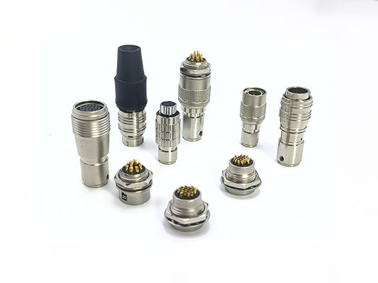ভালো দাম Hirose Compatible HR25 HR10 HR7 Push Pull Circular Connectors Brass Chrome Plated Shell অনলাইন