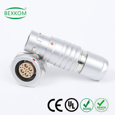 ভালো দাম Metal shell brass chrome plated EMC shielding Waterproof high end use push pull locked compatible to LEMO ODU Fischer Circular connectors অনলাইন