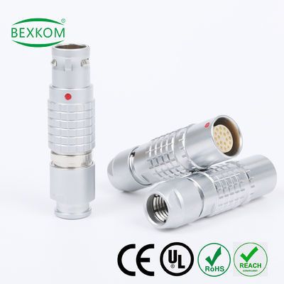 ভালো দাম Harsh environment use contact gold plated EMC shielding Waterproof top quality use push pull locked compatible to LEMO ODU Fischer metal circular connectors অনলাইন